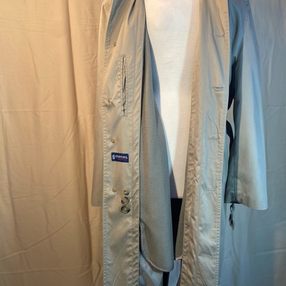 Stafford Performance Beige Trench Coat With Removable Thermal Lining - Picture 9 of 12